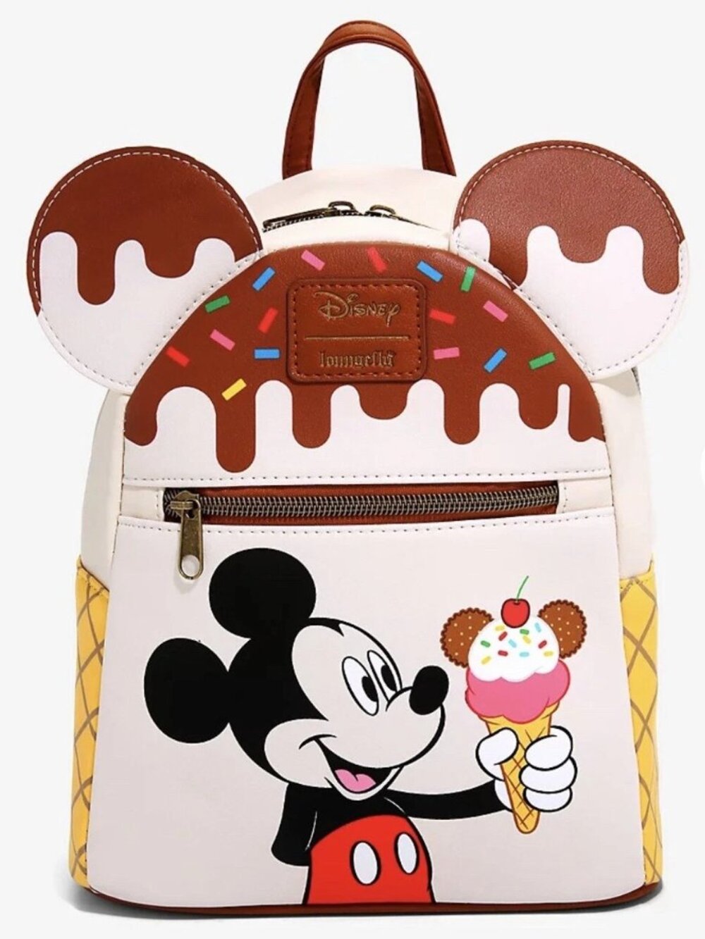Loungefly Disney Mickey Mouse Ice Cream Mini Backpack Treats Bag